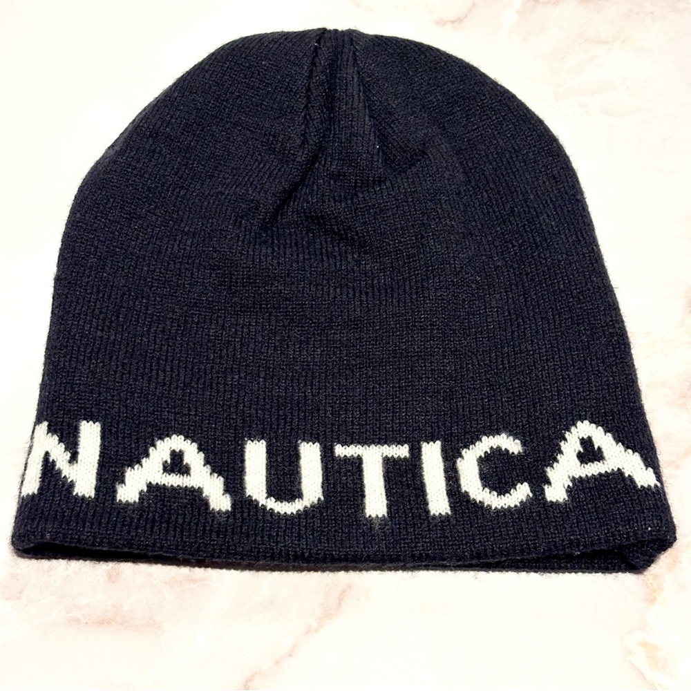 Nautica Reversible Boys Beanie